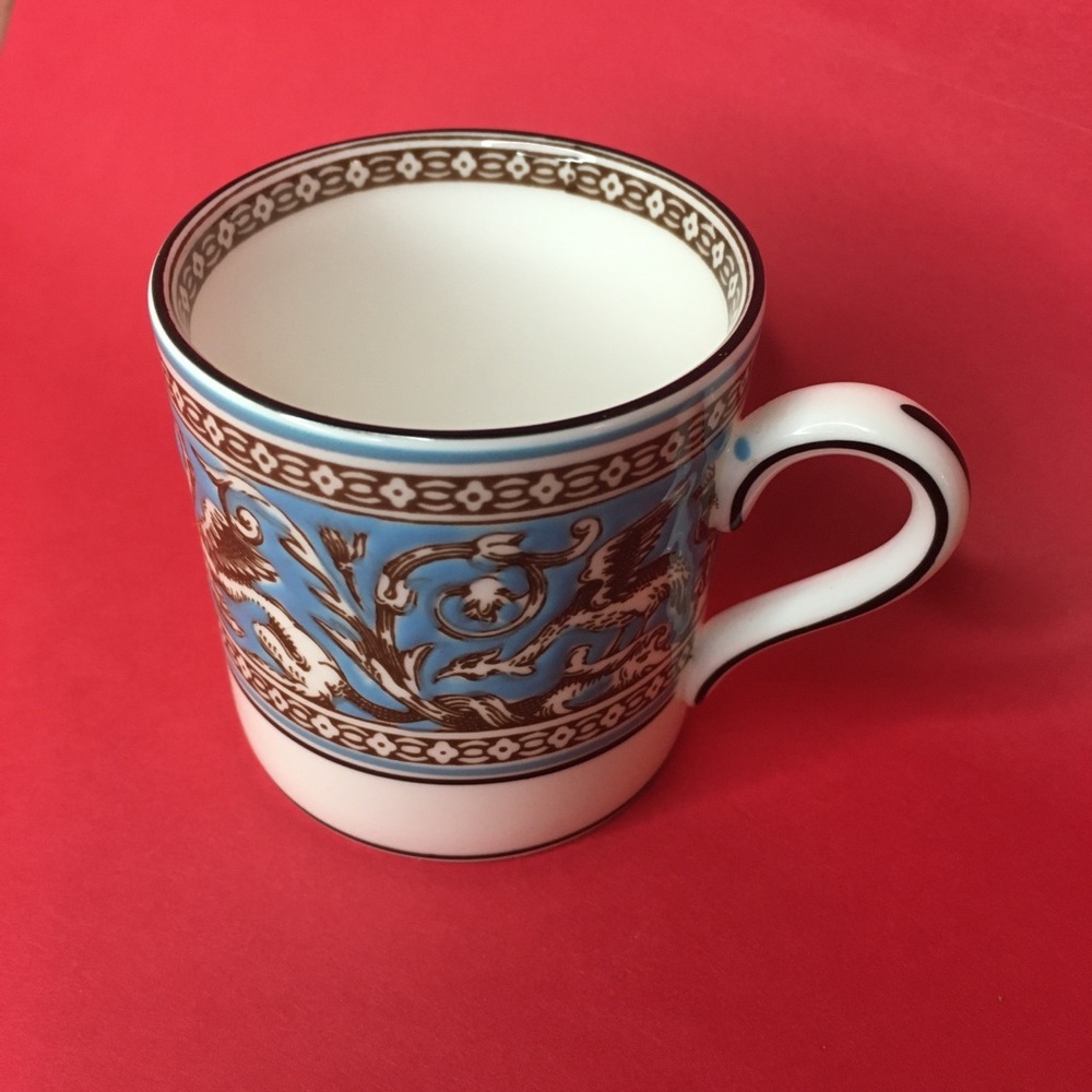 Wedgwood Turquoise Florentine Demitasse Cup